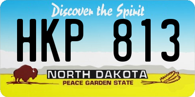 ND license plate HKP813