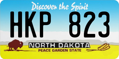 ND license plate HKP823