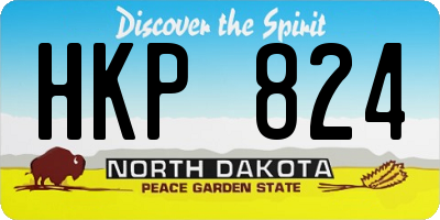 ND license plate HKP824