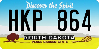 ND license plate HKP864