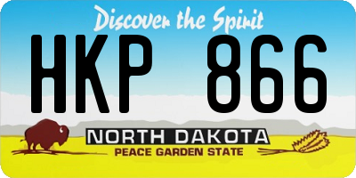 ND license plate HKP866