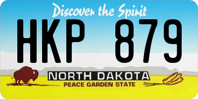 ND license plate HKP879