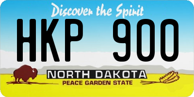 ND license plate HKP900