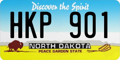 ND license plate HKP901