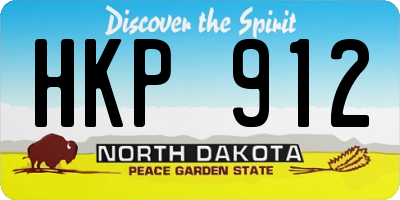 ND license plate HKP912