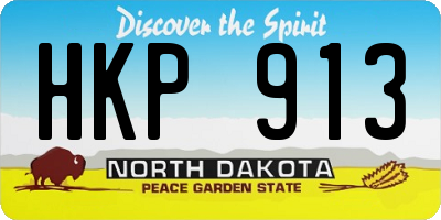 ND license plate HKP913