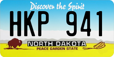 ND license plate HKP941