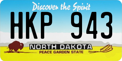 ND license plate HKP943