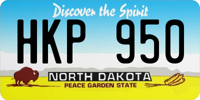 ND license plate HKP950