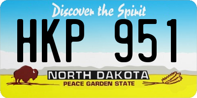 ND license plate HKP951
