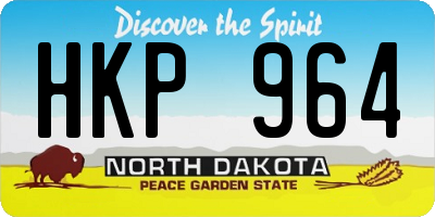 ND license plate HKP964