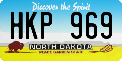 ND license plate HKP969