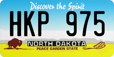 ND license plate HKP975