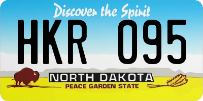 ND license plate HKR095
