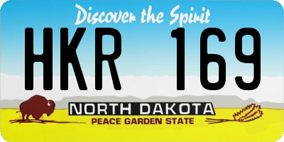 ND license plate HKR169