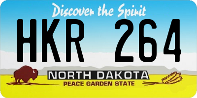 ND license plate HKR264