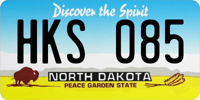 ND license plate HKS085