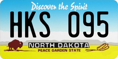 ND license plate HKS095