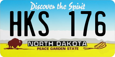 ND license plate HKS176
