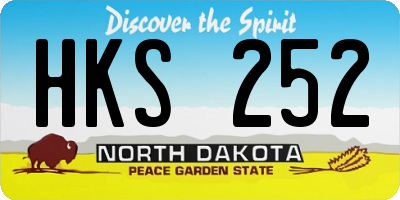 ND license plate HKS252
