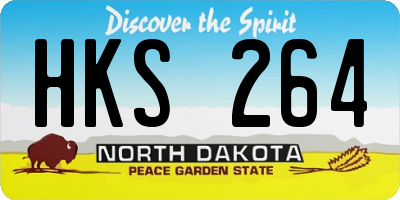 ND license plate HKS264