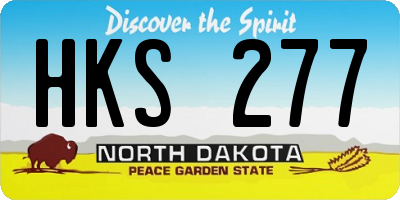 ND license plate HKS277