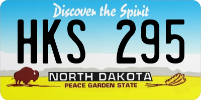ND license plate HKS295