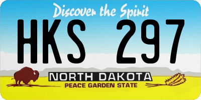 ND license plate HKS297