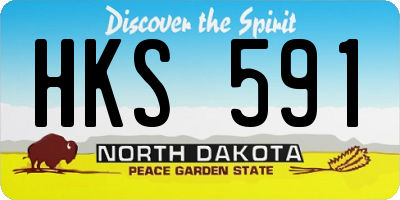ND license plate HKS591