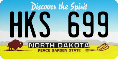 ND license plate HKS699