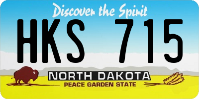 ND license plate HKS715
