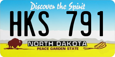 ND license plate HKS791
