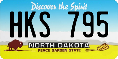 ND license plate HKS795