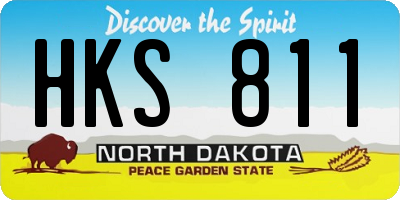 ND license plate HKS811