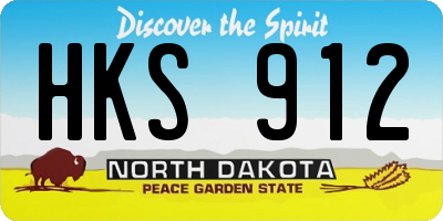 ND license plate HKS912