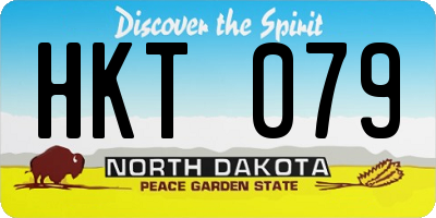 ND license plate HKT079
