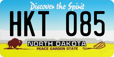 ND license plate HKT085