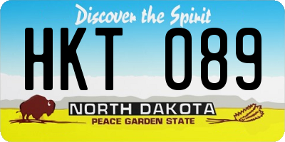 ND license plate HKT089