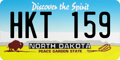 ND license plate HKT159