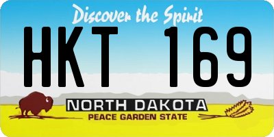 ND license plate HKT169