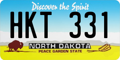 ND license plate HKT331