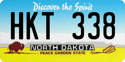 ND license plate HKT338