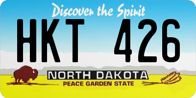 ND license plate HKT426