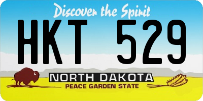 ND license plate HKT529