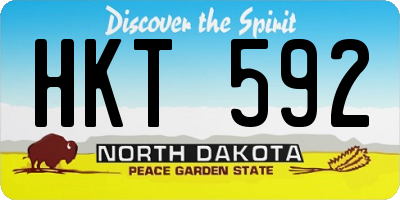 ND license plate HKT592