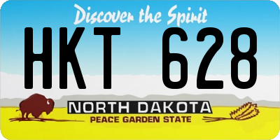 ND license plate HKT628