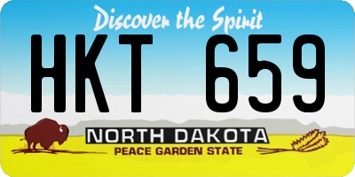 ND license plate HKT659