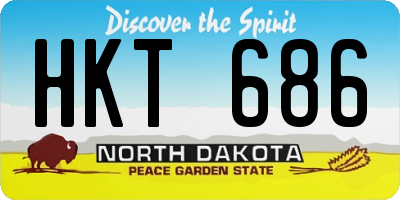 ND license plate HKT686