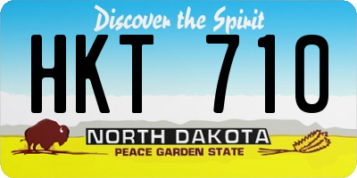 ND license plate HKT710