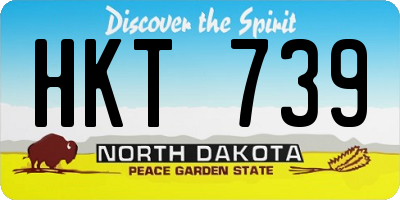 ND license plate HKT739